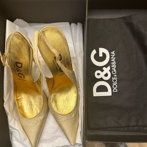 Raw Silk Vintage Dolce & Gabbana Heels